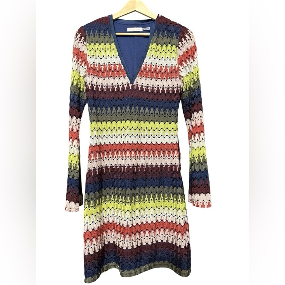 Ramy Brook Jamie Striped Crochet-lace Dress - Picture 6 of 7